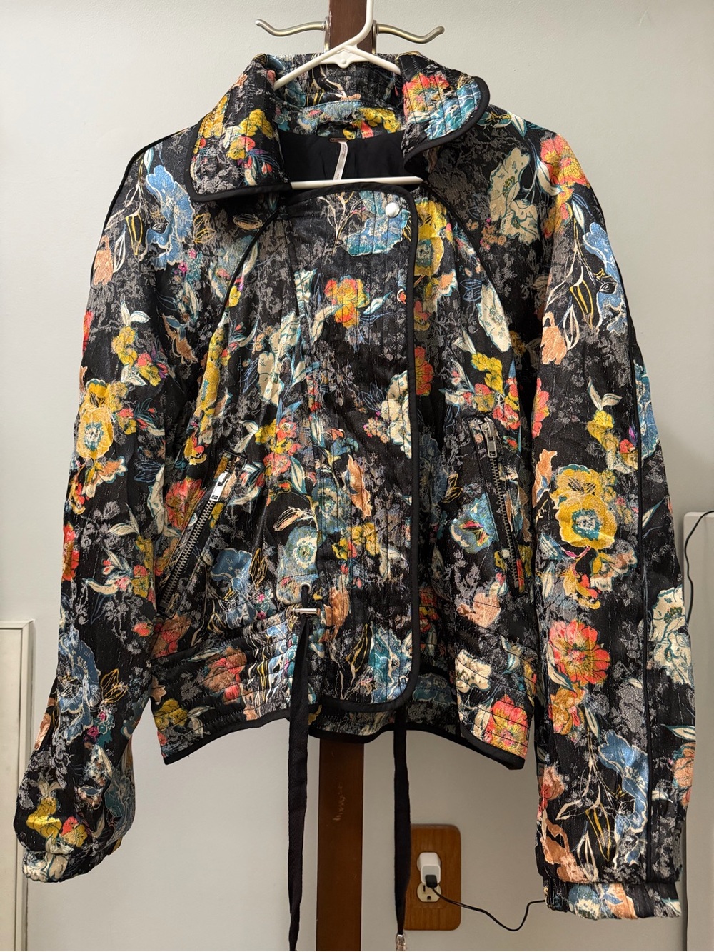 Free People Floral Quilted Jacket